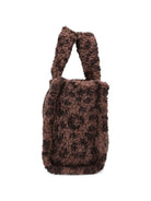 Borsa Vanity Mini MC2 St.Barth marrone con stampa grafica animalier VAMI029 00212M MC2 ST. BARTH KIDS 