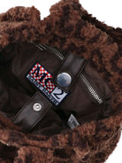 Borsa Vanity Mini MC2 St.Barth marrone con stampa grafica animalier VAMI029 00212M MC2 ST. BARTH KIDS 