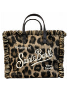 Borsa Vanity Mini Felt N MC2 St. Barth marrone con stampa grafica animalier VAMI035 00673M MC2 ST. BARTH KIDS 