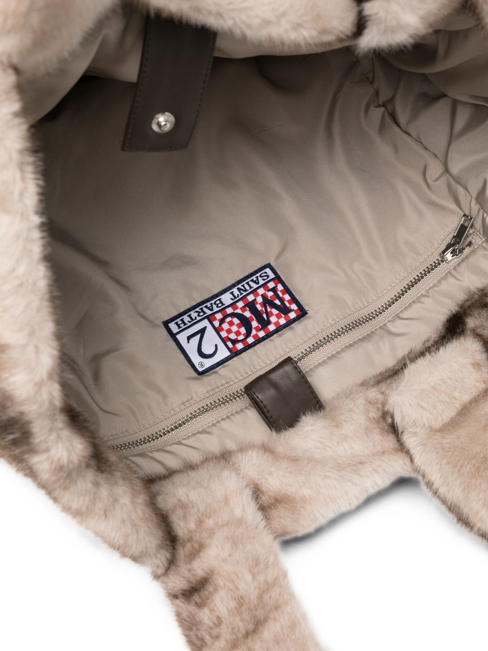 Borsa Vanity Soft Fur MC2 St. Barth beige in pelliccia sintetica VANI033 00220M MC2 ST. BARTH KIDS 