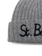 Cappello per bambini MC2 Sain Barth Kids grigio con logo ricamato sul davanti WENG002 01429M MC2 ST. BARTH KIDS 