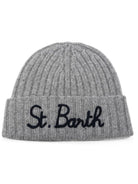 Cappello per bambini MC2 Sain Barth Kids grigio con logo ricamato sul davanti WENG002 01429M MC2 ST. BARTH KIDS 