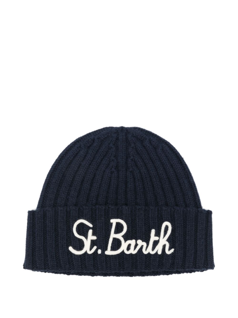 Cappello per bambini MC2 Saint Barth Kids blu con logo ricamato sul davanti WENG002 01443M MC2 ST. BARTH KIDS 