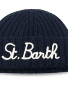 Cappello per bambini MC2 Saint Barth Kids blu con logo ricamato sul davanti WENG002 01443M MC2 ST. BARTH KIDS 