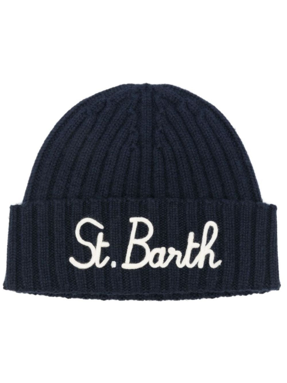 Cappello per bambini MC2 Saint Barth Kids blu con logo ricamato sul davanti WENG002 01443M MC2 ST. BARTH KIDS 