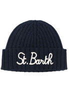 Cappello per bambini MC2 Saint Barth Kids blu con logo ricamato sul davanti WENG002 01443M MC2 ST. BARTH KIDS 
