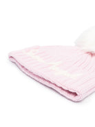 Cappello per bambina MC2 St. Barth Kids rosa con scritta Snow Angel ricamata sul davanti WENG007 02295M MC2 ST. BARTH KIDS 