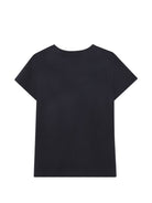 T-shirt per bambina Michael Kors nera con logo sul davanti R30603 09B MICHAEL KORS KIDS 
