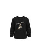 T-shirt per bambina Michael Kors Kids nera con stampa grafica R30684 09B MICHAEL KORS KIDS 