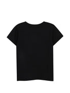 T-shirt per bambina Michael Kors Kids nera con logo sul davanti R30690 09B MICHAEL KORS KIDS 