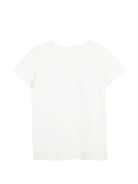 T-shirt per bambina Michael Kors Kids bianca con logo sul davanti R30690 117 MICHAEL KORS KIDS 
