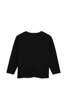 T-shirt per bambina Michael Kors Kids nera con stampa logo R30691 09B MICHAEL KORS KIDS 