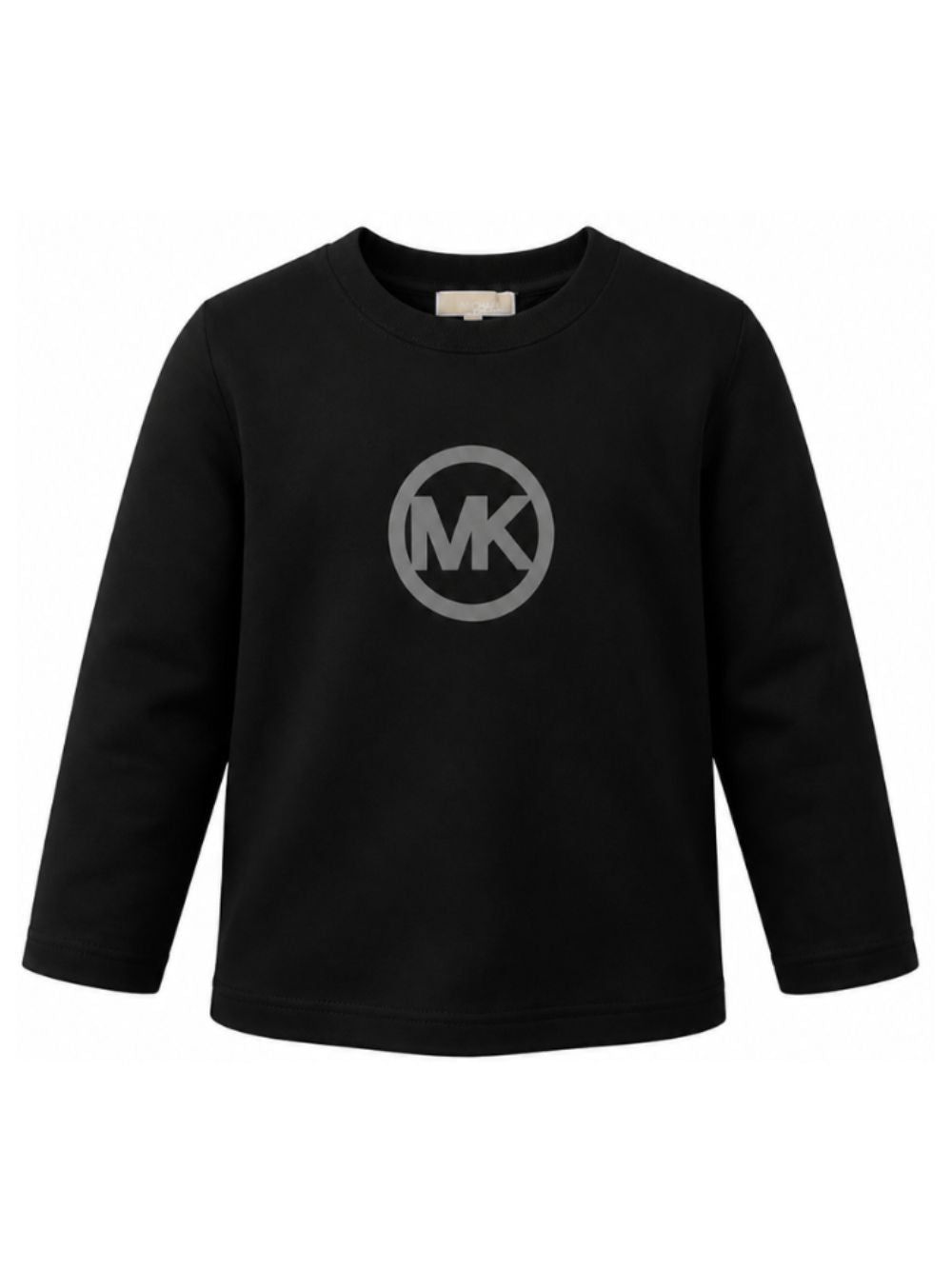 T-shirt per bambina Michael Kors Kids nera con stampa logo R30691 09B MICHAEL KORS KIDS 