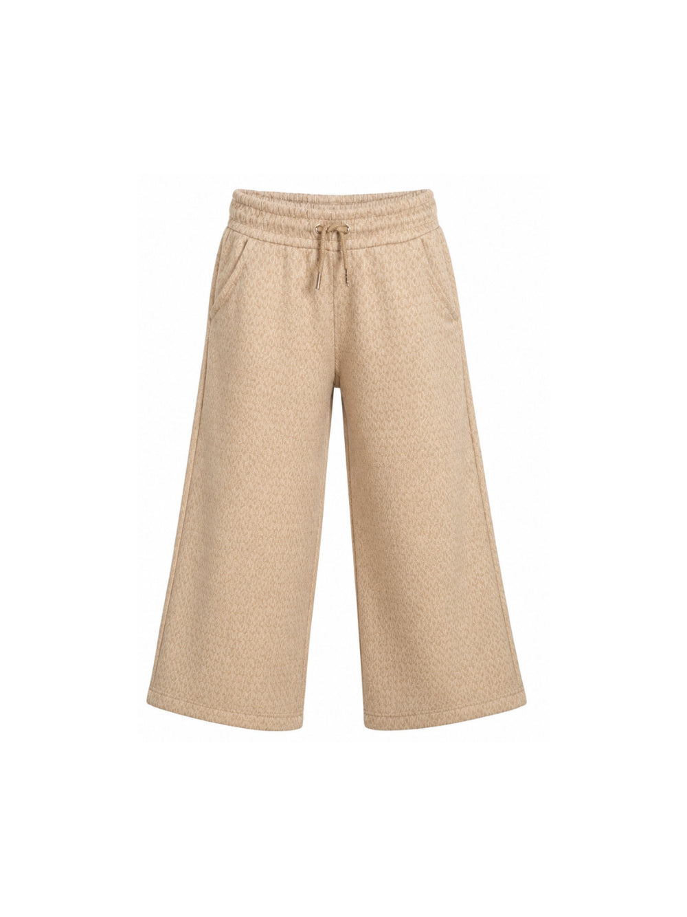Pantaloni per bambina Michael Kors Kids beige con motivo monogramma all-over R30698 301 MICHAEL KORS KIDS 
