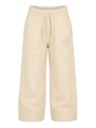 Pantaloni per bambina Michael Kors Kids beige con logo sul davanti R30700 247 MICHAEL KORS KIDS 