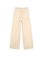 Pantaloni per bambina Michael Kors Kids beige con logo sul davanti R30700 247 MICHAEL KORS KIDS 