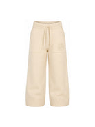 Pantaloni per bambina Michael Kors Kids beige con logo sul davanti R30700 247 MICHAEL KORS KIDS 