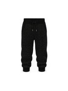 Pantaloni sportivi per bambina Michael Kors Kids neri con monogramma R30701 09B MICHAEL KORS KIDS 