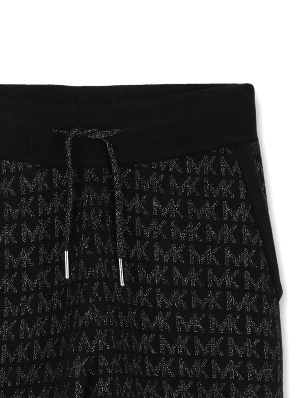 Pantaloni sportivi per bambina Michael Kors Kids neri con monogramma R30701 09B MICHAEL KORS KIDS 