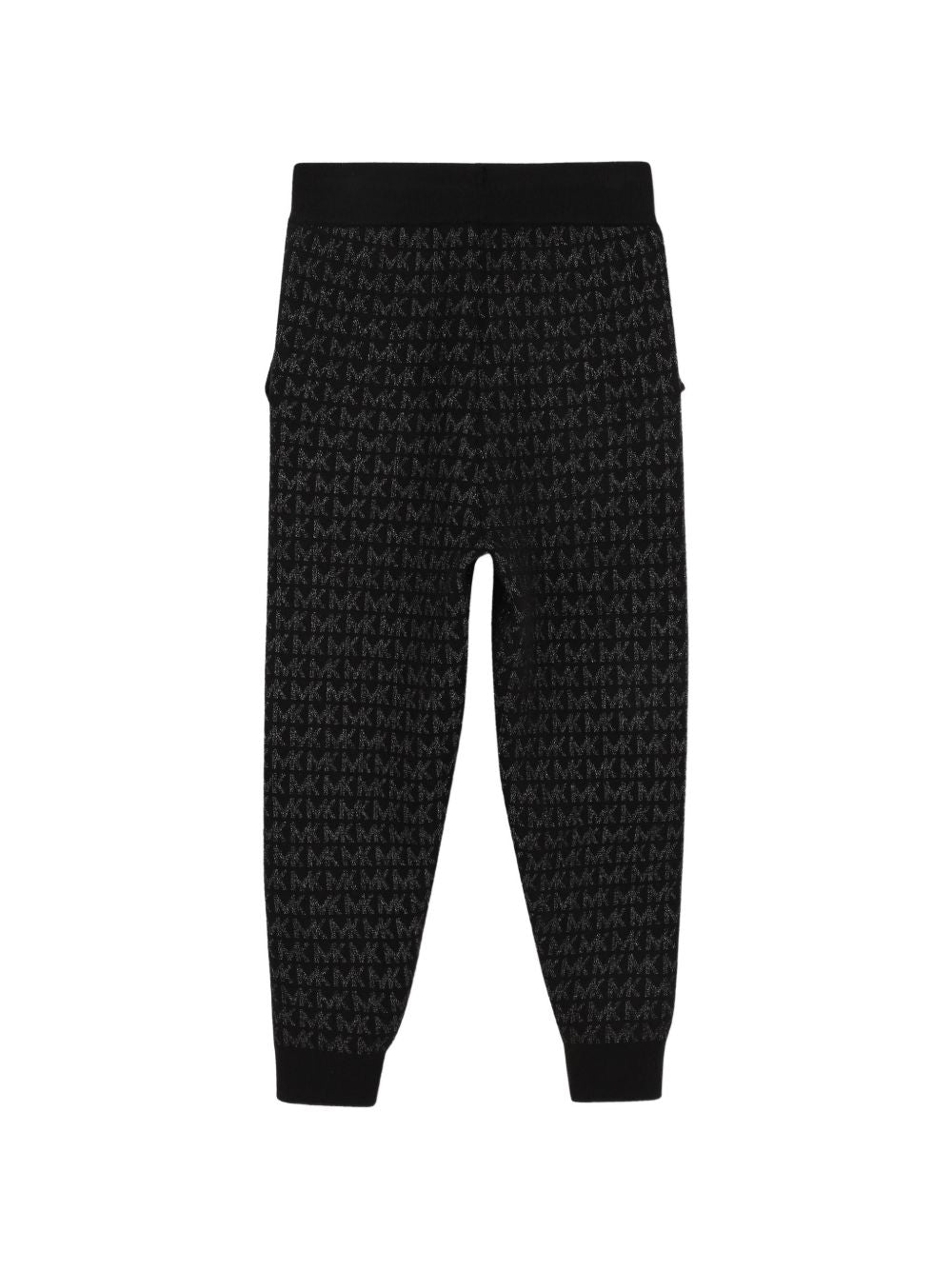 Pantaloni sportivi per bambina Michael Kors Kids neri con monogramma R30701 09B MICHAEL KORS KIDS 