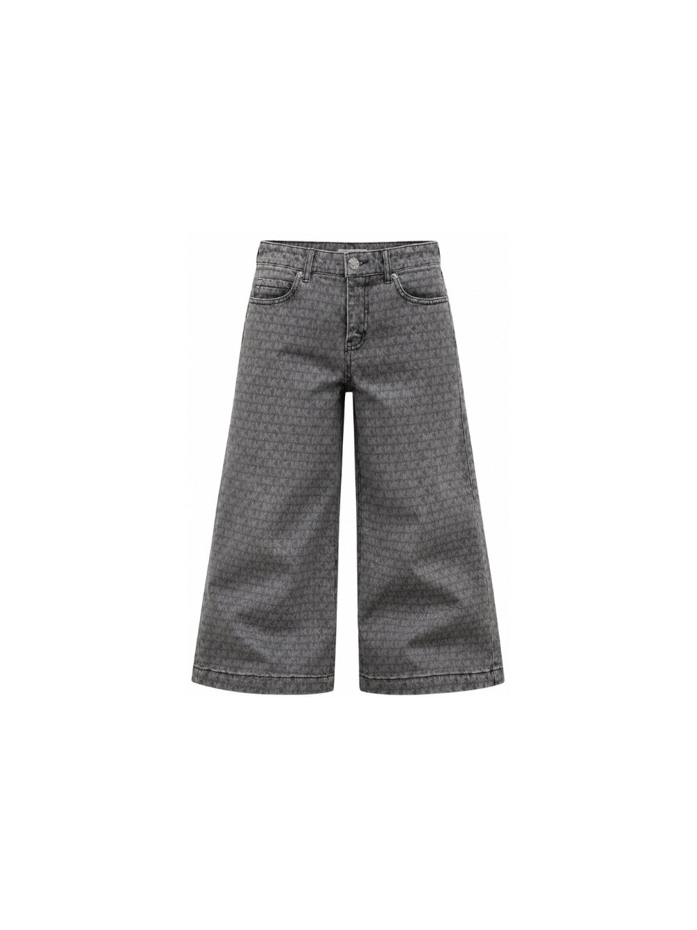 Jeans per bambina Michael Kors Kids grigi a gamba ampia con stampa R30703 Z11 MICHAEL KORS KIDS 