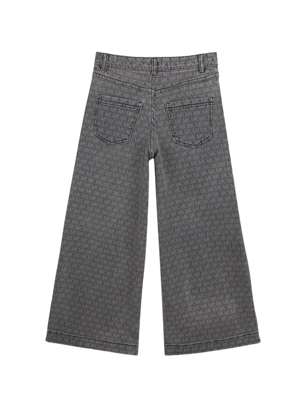 Jeans per bambina Michael Kors Kids grigi a gamba ampia con stampa R30703 Z11 MICHAEL KORS KIDS 