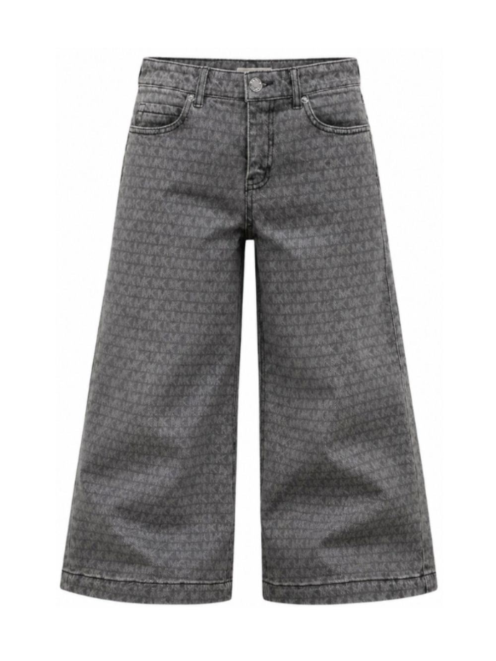 Jeans per bambina Michael Kors Kids grigi a gamba ampia con stampa R30703 Z11 MICHAEL KORS KIDS 