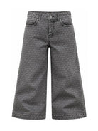 Jeans per bambina Michael Kors Kids grigi a gamba ampia con stampa R30703 Z11 MICHAEL KORS KIDS 