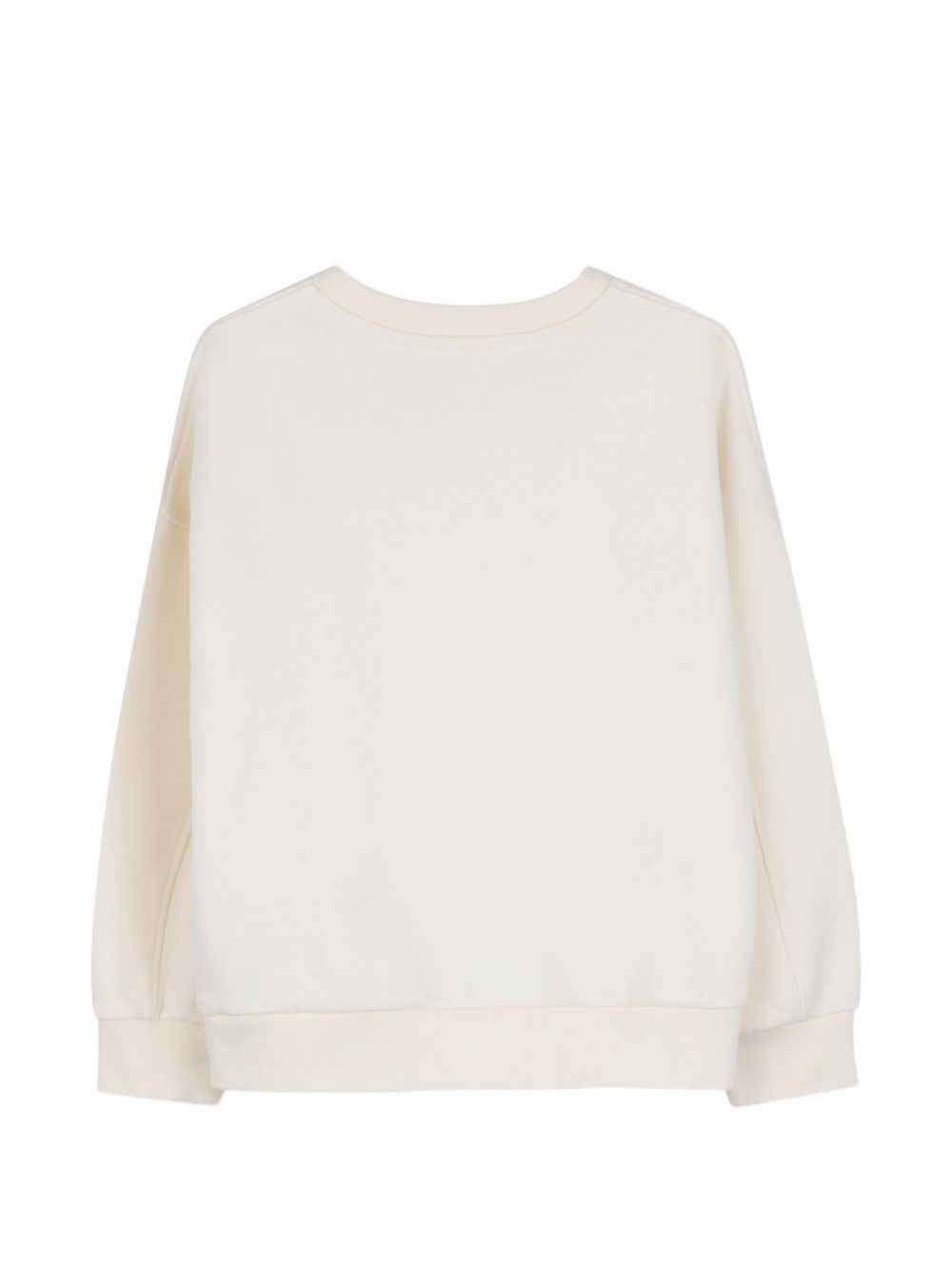 Felpa per bambina Michael Kors Kids beige con stampa grafica R30708 190 MICHAEL KORS KIDS 