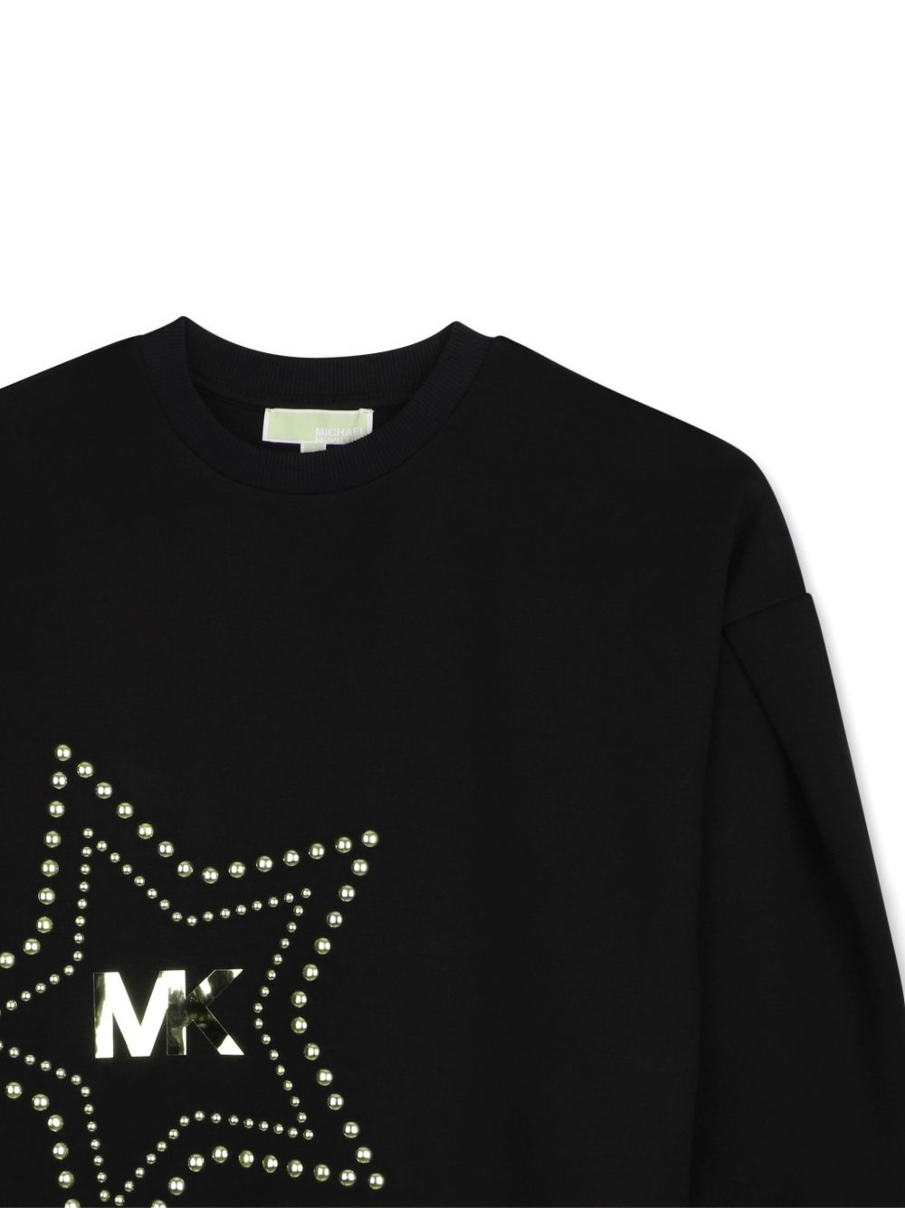 Felpa per bambina Michael Kors Kids nera con applicazione R30710 09B MICHAEL KORS KIDS 