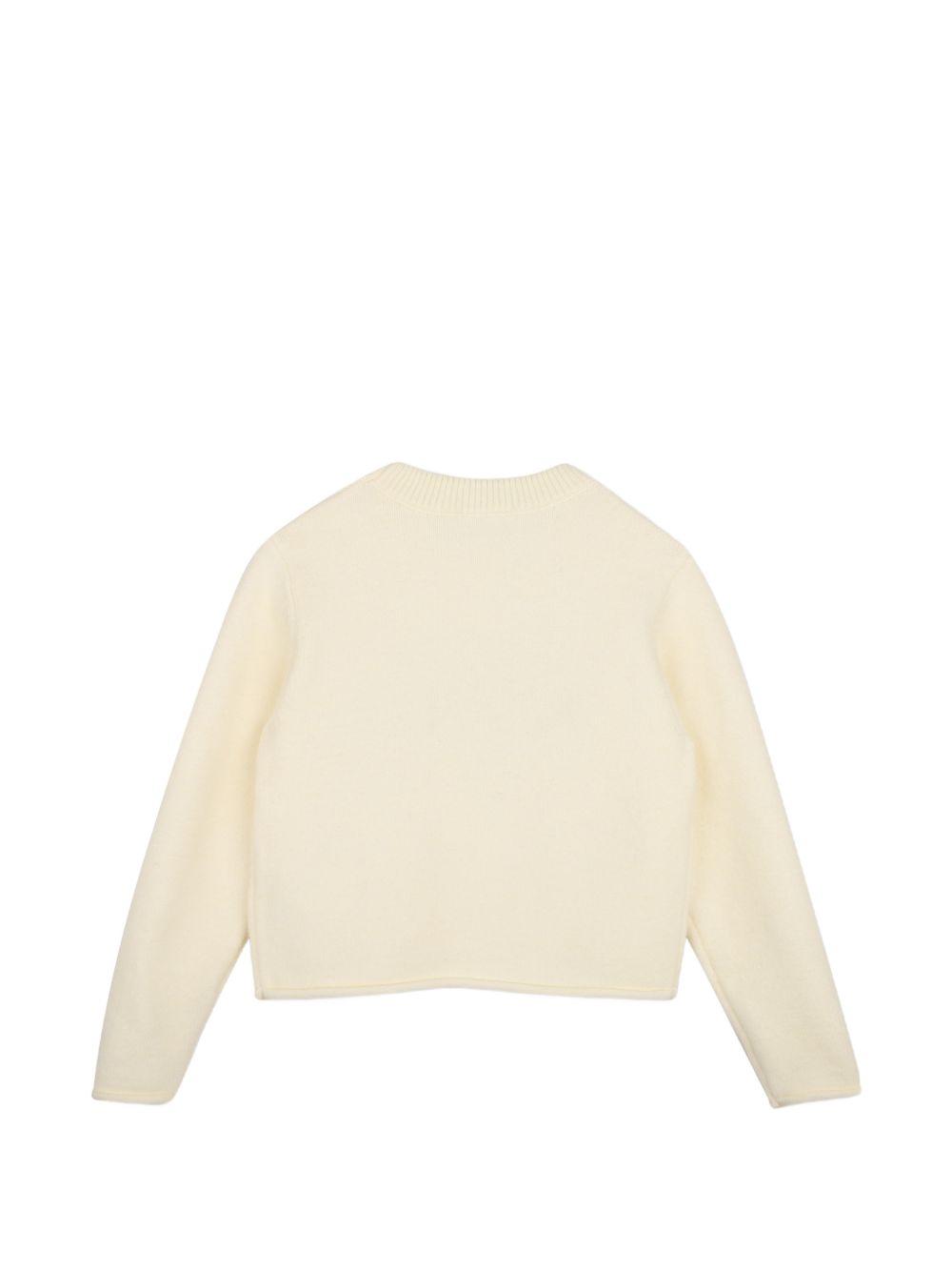 Maglione per bambina Michael Kors Kids beige con logo sul davanti R30718 190 MICHAEL KORS KIDS 