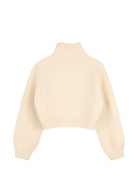 Maglione per bambina Michael Kors Kids beige con collo alto R30720 247 MICHAEL KORS KIDS 