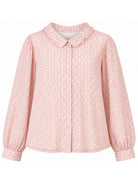Camicia per bambina Michael Kors Kids rosa con monogramma all-over R30729 01G MICHAEL KORS KIDS 