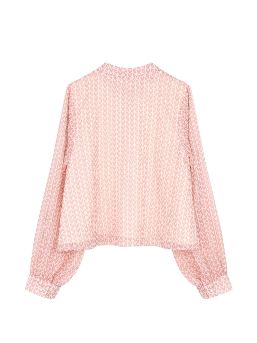 Camicia per bambina Michael Kors Kids rosa con monogramma all-over R30729 01G MICHAEL KORS KIDS 