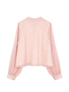 Camicia per bambina Michael Kors Kids rosa con monogramma all-over R30729 01G MICHAEL KORS KIDS 