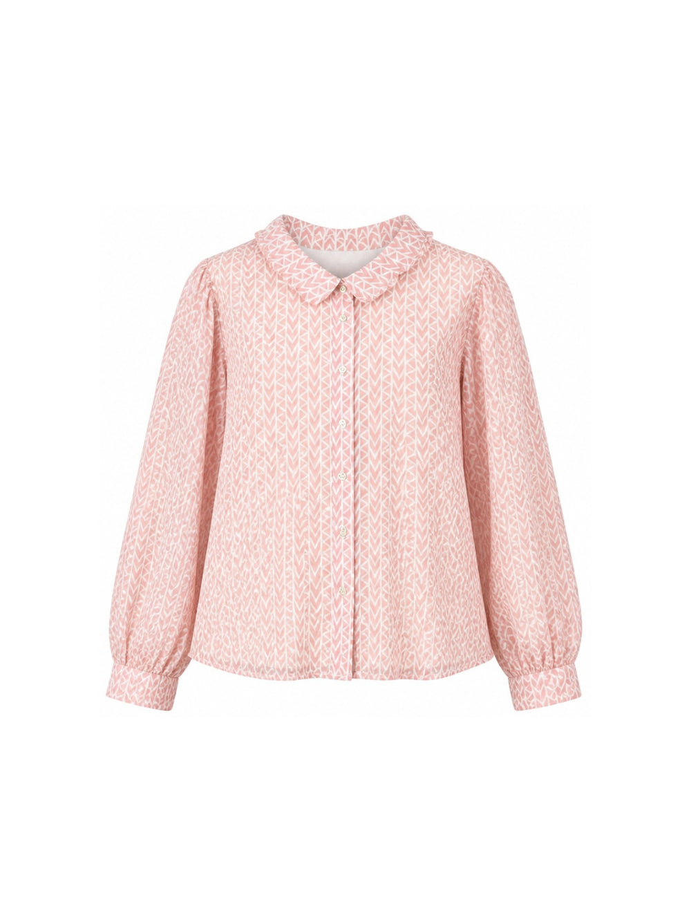 Camicia per bambina Michael Kors Kids rosa con monogramma all-over R30729 01G MICHAEL KORS KIDS 