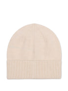 Berretto per bambina Michael Kors Kids beige con logo sul davanti R30807 247 MICHAEL KORS KIDS 