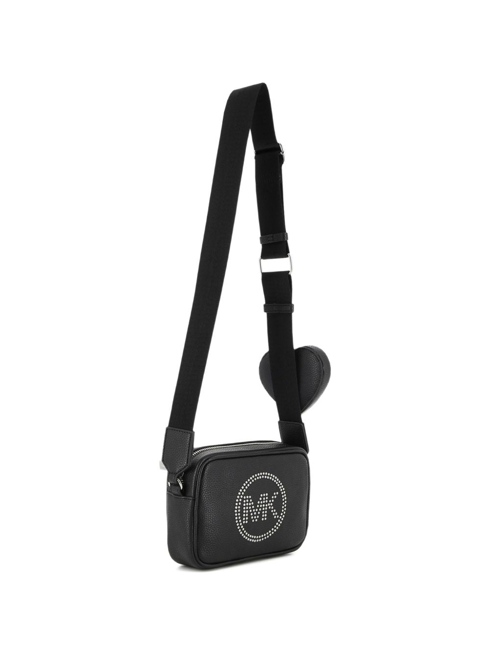 Borsa a spalla per bambina Michael Kors Kids nera con logo con strass R30811 09B MICHAEL KORS KIDS 