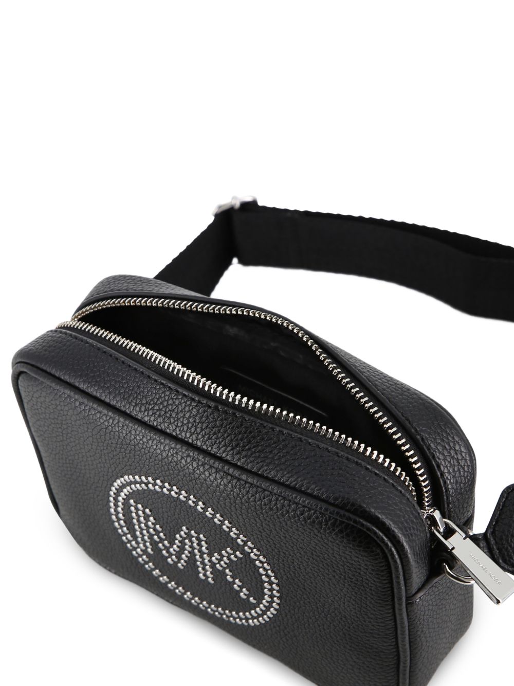 Borsa a spalla per bambina Michael Kors Kids nera con logo con strass R30811 09B MICHAEL KORS KIDS 