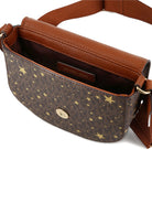 Borsa a spalla per bambina Michael Kors Kids marrone con stampa monogramma R30812 340 MICHAEL KORS KIDS 