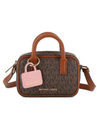 Borsa a mano per bambina Michael Kors Kids marrone con stampa monogramma all-over R30817 340 MICHAEL KORS KIDS 