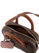 Borsa a mano per bambina Michael Kors Kids marrone con stampa monogramma all-over R30817 340 MICHAEL KORS KIDS 