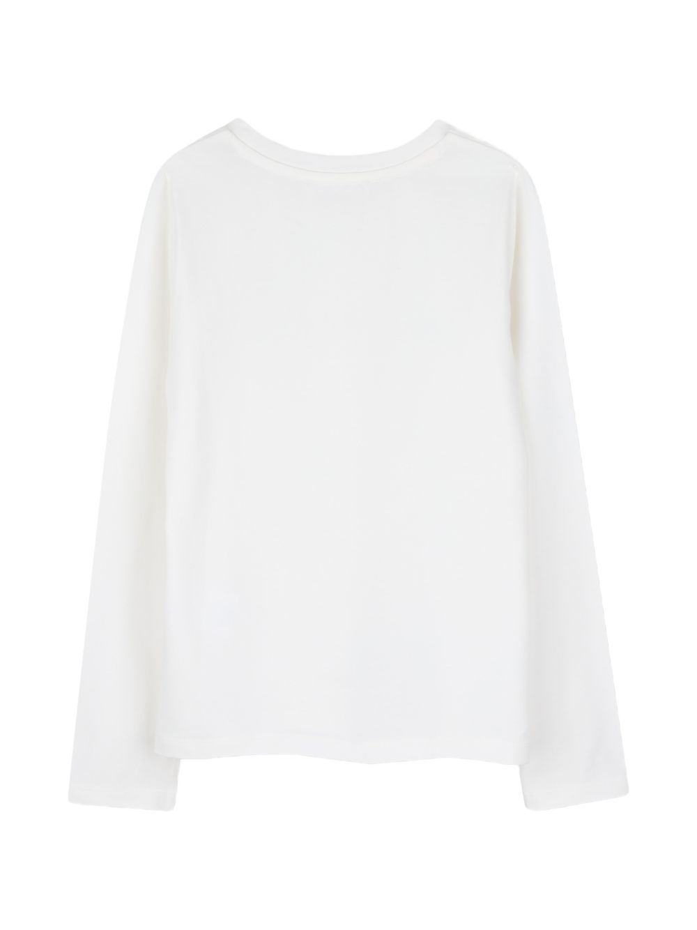 T-shirt per bambina Michael Kors Kids bianca con logo effetto metalizzato sul davanti R30829 117 MICHAEL KORS KIDS 