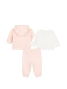Set tutina sportiva per neonata Michael Kors Kids rosa con stampa con logo sul davanti R30838 46M MICHAEL KORS KIDS 