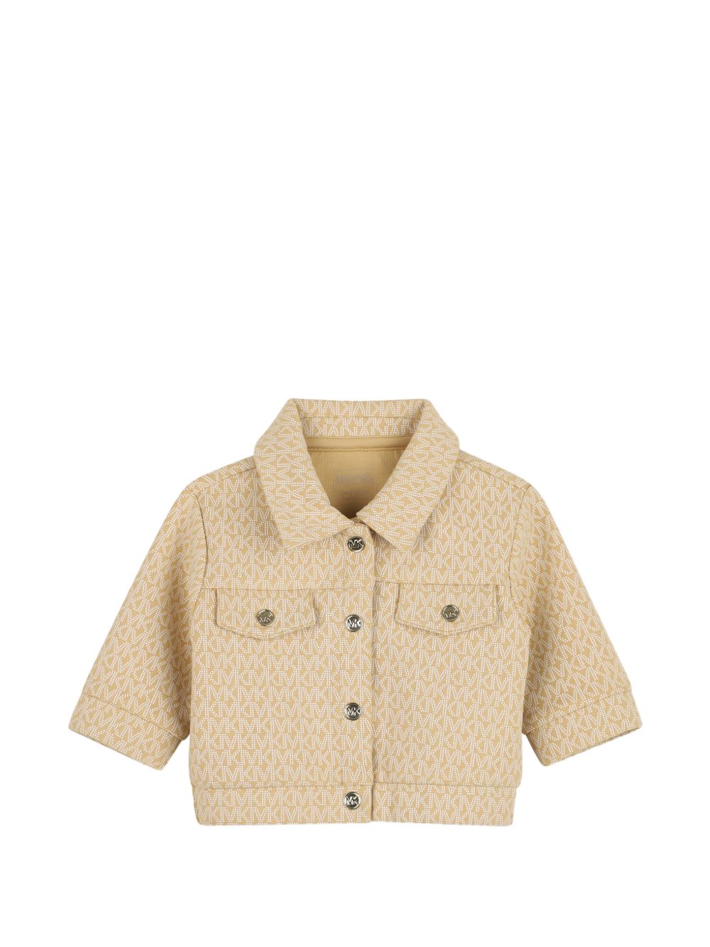 Set tre pezzi per neonata Michael Kors Kids beige con stampa con monogramma all-over R30839 22C MICHAEL KORS KIDS 