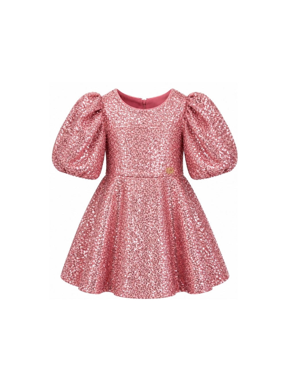 Abito per bambina Mimisol Kids rosa con decorazione con paillettes MFAB812TS1140 PNK MIMISOL KIDS 
