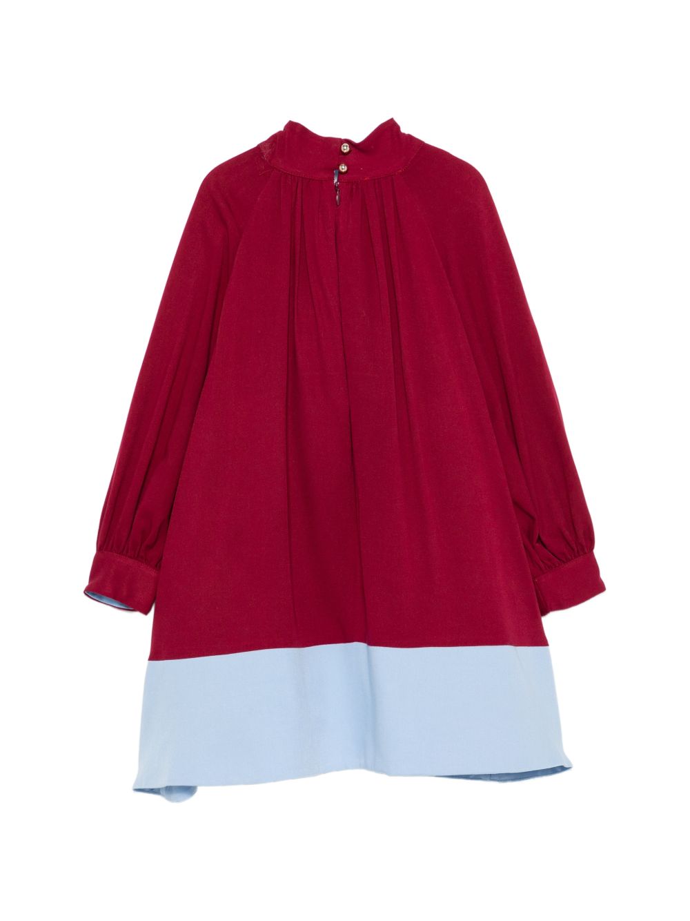 Abito con fiocco per bambina Mimisol Kids rosso con design color-block MFAB825V1TS0322 BRL MIMISOL KIDS 