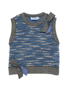 Top a righe per bambina Mimisol Kids blu smanicato MFTP106TS1142 LTB MIMISOL KIDS 