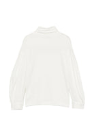 T-shirt per bambina Mimisol Kids bianca con applicazione MFTS090TS0378 CRM MIMISOL KIDS 