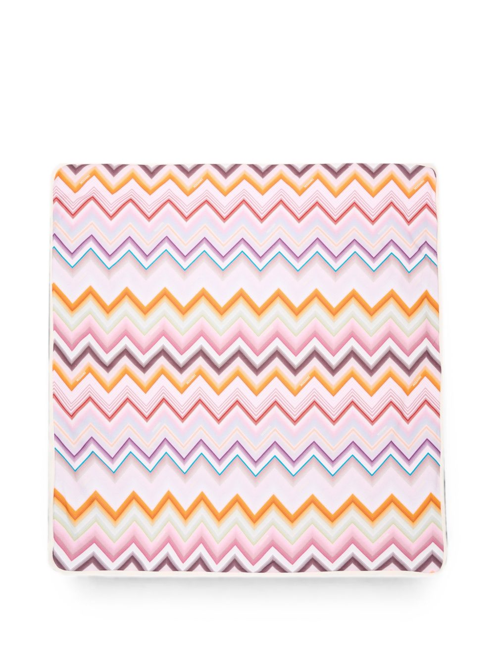 Coperta per neonata Missoni Kids rosa con motivo a zig-zag all-over MZ0010 Z4076 999 MISSONI KIDS 